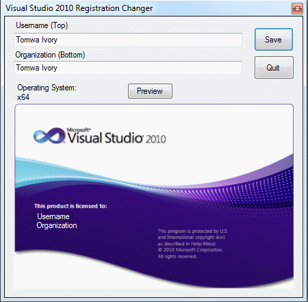 Visual Studio 2010 Name Changer кряк лекарство crack