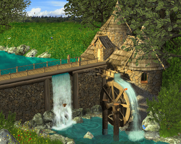Watermill by Waterfall - Animated Wallpaper кряк лекарство crack
