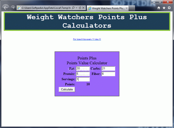 Weight Watcher Points Plus Calculator кряк лекарство crack