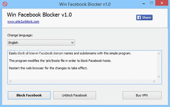 Win Facebook Blocker Portable кряк лекарство crack