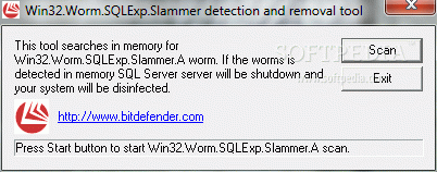 Win32.Worm.SQLExp.Slammer Detection and Removal Tool кряк лекарство crack