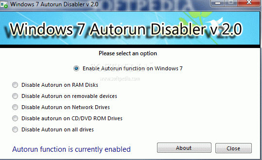 Windows 7 Autorun Disabler кряк лекарство crack