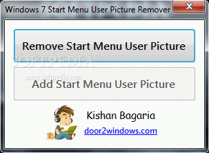 Windows 7 Start Menu User Picture Remover кряк лекарство crack
