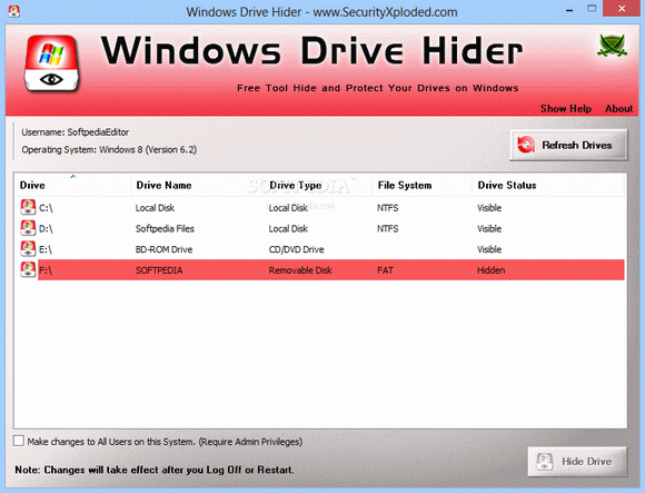Windows Drive Hider кряк лекарство crack