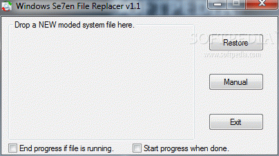 Windows Se7en File Replacer кряк лекарство crack