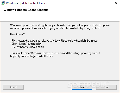 Windows Update Cache Cleaner кряк лекарство crack