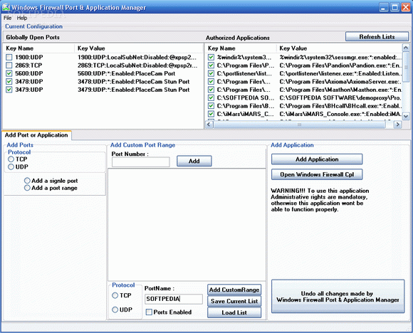 Windows XP Firewall Port & Application Manager кряк лекарство crack