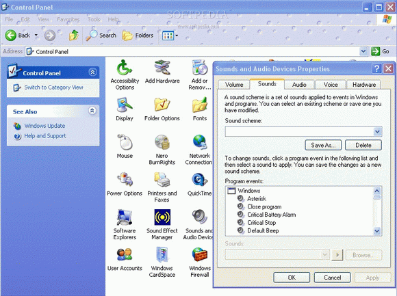 Windows XP Theme Sound Package кряк лекарство crack