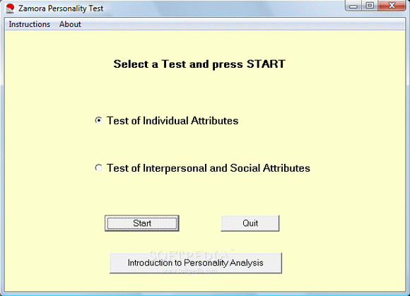 Zamora Personality Test кряк лекарство crack