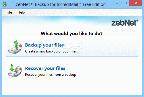 zebNet Backup for IncrediMail Free Edition кряк лекарство crack