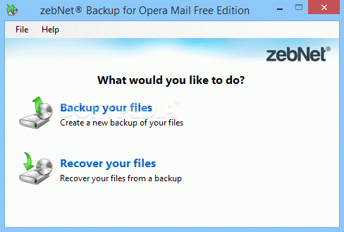 zebNet Backup for Opera Mail Free кряк лекарство crack