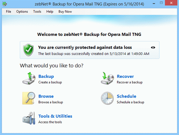 zebNet Backup for Opera Mail TNG кряк лекарство crack
