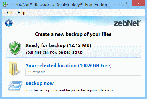 zebNet Backup for SeaMonkey Free Edition кряк лекарство crack