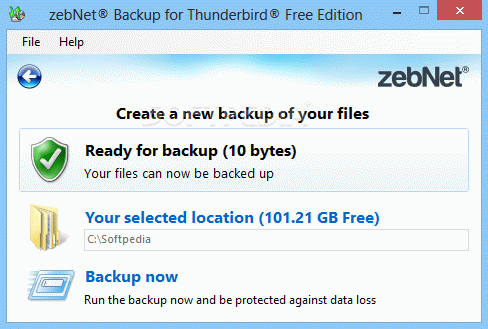 zebNet Backup for Thunderbird Free Edition кряк лекарство crack