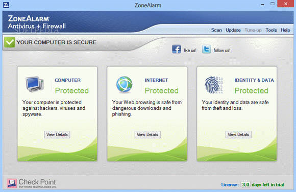 ZoneAlarm Pro Antivirus + Firewall кряк лекарство crack